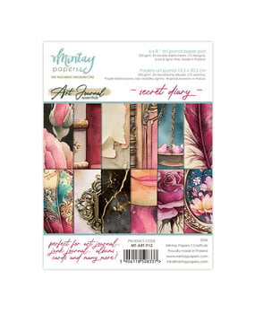 Mintay PRE-ORDER Art Journal Secret Diary 6x8 Inch Paper Pad (MT-ART-P13) Mintay PRE-ORDER Art Journal Secret Diary 6x8 Inch Paper Pad (MT-ART-P13)