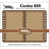 Crealies Cardzz Dies Gatefold Notebook Card Rechthoek (CLCZ633)