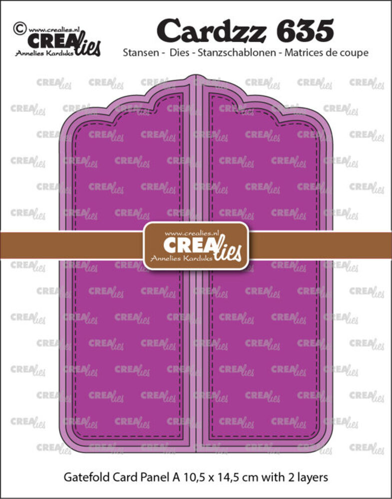 Crealies Cardzz Dies Gatefold Card Paneel A (CLCZ635)
