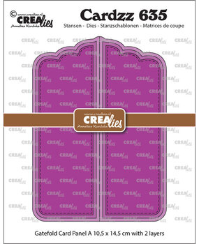 Crealies PRE-ORDER Cardzz Dies Gatefold Card Paneel A (CLCZ635)