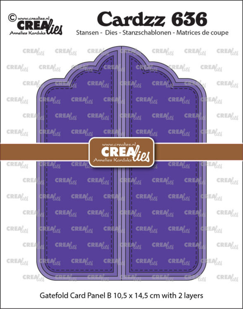 Crealies Cardzz Dies Gatefold Card Paneel B (CLCZ636)