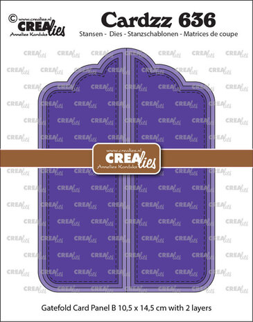 Crealies Cardzz Dies Gatefold Card Paneel B (CLCZ636)