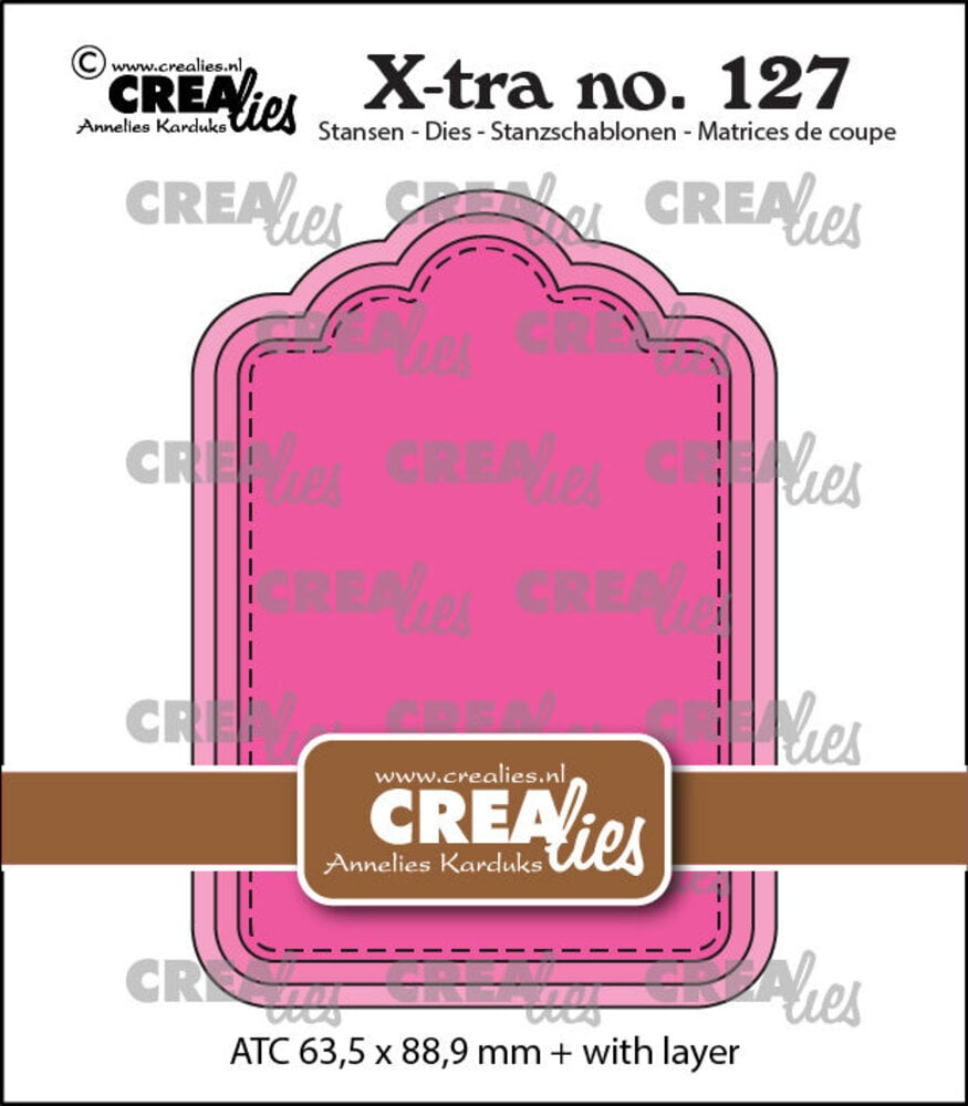 Crealies X-tra Dies ATC Paneel B (CLXtra127) Crealies X-tra Dies ATC Paneel B (CLXtra127)