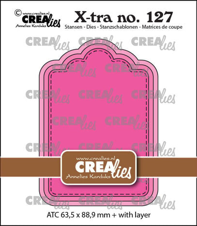 Crealies X-tra Dies ATC Paneel B (CLXtra127) Crealies X-tra Dies ATC Paneel B (CLXtra127)