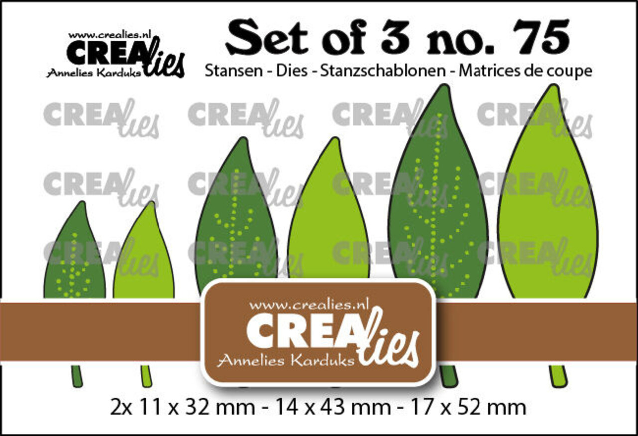 Crealies Set Dies Dichte Bladeren (CLSet75) Crealies Set Dies Dichte Bladeren (CLSet75)