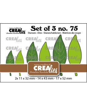 Crealies PRE-ORDER Set Dies Dichte Bladeren (CLSet75)