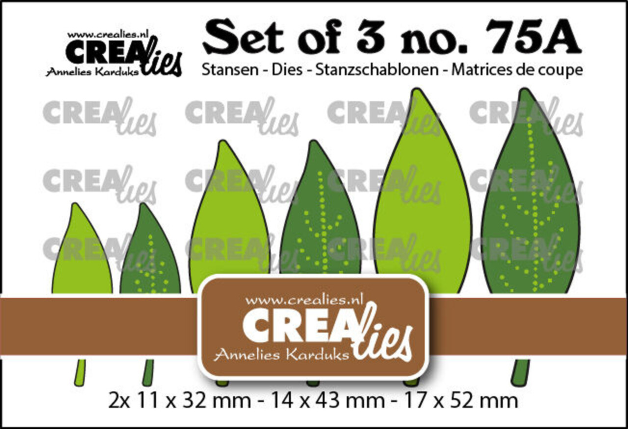 Crealies Set Dies Dichte Bladeren Spiegelbeeld (CLSet75a)