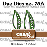 Crealies Duo Dies Open Blaadjes Spiegelbeeld (CLDD75a) Crealies Duo Dies Open Blaadjes Spiegelbeeld (CLDD75a)