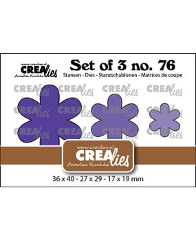 Crealies PRE-ORDER Set Dies Dichte Bloemen (CLSet76)