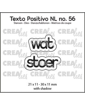Crealies PRE-ORDER Texto Positivo Dies Wat Stoer (POSNL56)