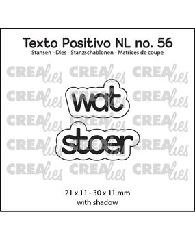 Crealies Texto Positivo Dies Wat Stoer (POSNL56)