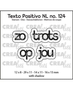 Crealies PRE-ORDER Texto Positivo Dies Zo Trots Op Jou (POSNL124)