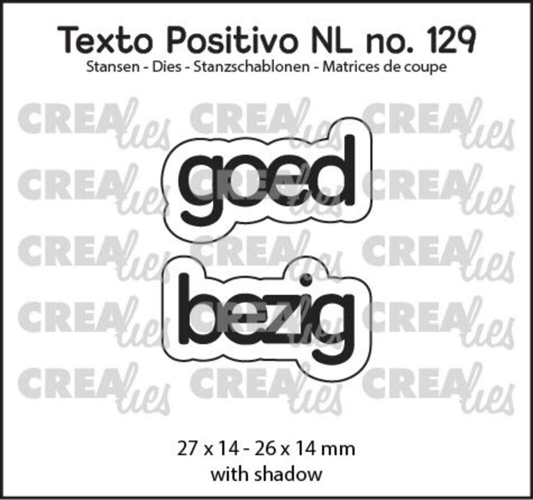 Crealies Texto Positivo Dies Goed Bezig (POSNL129) Crealies Texto Positivo Dies Goed Bezig (POSNL129)