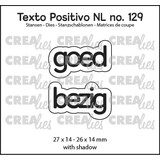 Crealies Texto Positivo Dies Goed Bezig (POSNL129)