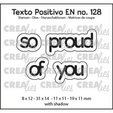 Crealies Texto Positivo Dies So Proud Of You (POSEN128)