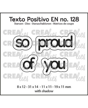Crealies Texto Positivo Dies So Proud Of You (POSEN128)