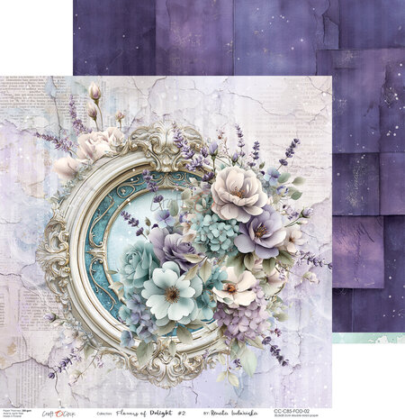 Craft O'Clock Flowers of Delight 12x12 Inch Paper Set (CC-C85-FOD-00) Craft O'Clock Flowers of Delight 12x12 Inch Paper Set (CC-C85-FOD-00)