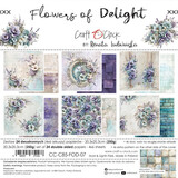 Craft O'Clock Flowers of Delight 8x8 Inch Paper Set (CC-C85-FOD-07)
