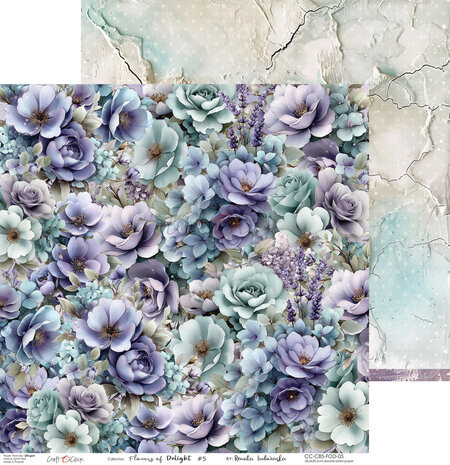 Craft O'Clock Flowers of Delight 8x8 Inch Paper Set (CC-C85-FOD-07) Craft O'Clock Flowers of Delight 8x8 Inch Paper Set (CC-C85-FOD-07)