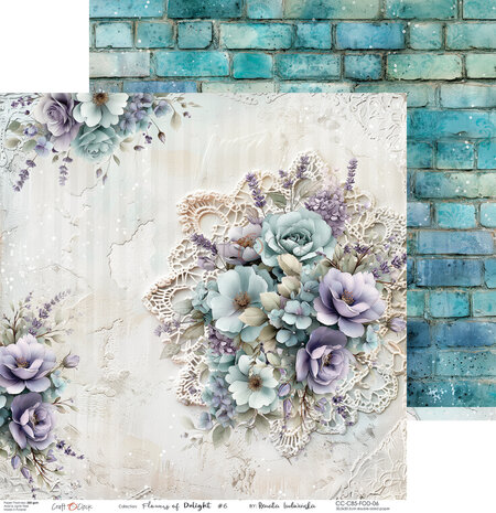 Craft O'Clock Flowers of Delight 6x6 Inch Paper Set (CC-C85-FOD-10) Craft O'Clock Flowers of Delight 6x6 Inch Paper Set (CC-C85-FOD-10)
