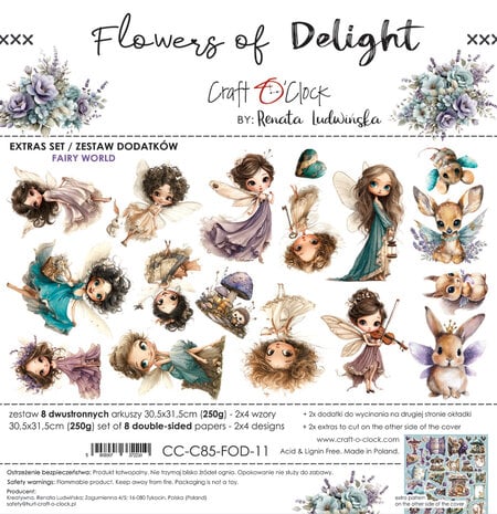 Craft O'Clock Flowers of Delight Extras Set Fairy World (CC-C85-FOD-11) Craft O'Clock Flowers of Delight Extras Set Fairy World (CC-C85-FOD-11)