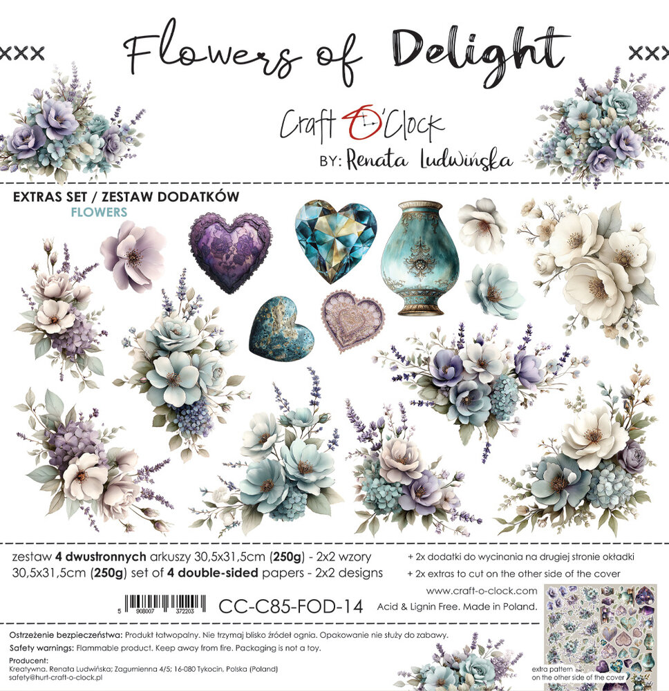 Craft O'Clock Flowers of Delight Extras Set Flowers (CC-C85-FOD-14) Craft O'Clock Flowers of Delight Extras Set Flowers (CC-C85-FOD-14)