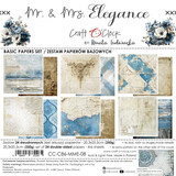 Craft O'Clock PRE-ORDER Mr. & Mrs. Elegance 8x8 Inch Basic Paper Set (CC-C86-MME-08)