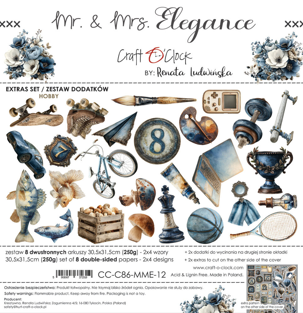 Craft O'Clock Mr. & Mrs. Elegance Extras Set Hobby (CC-C86-MME-12)