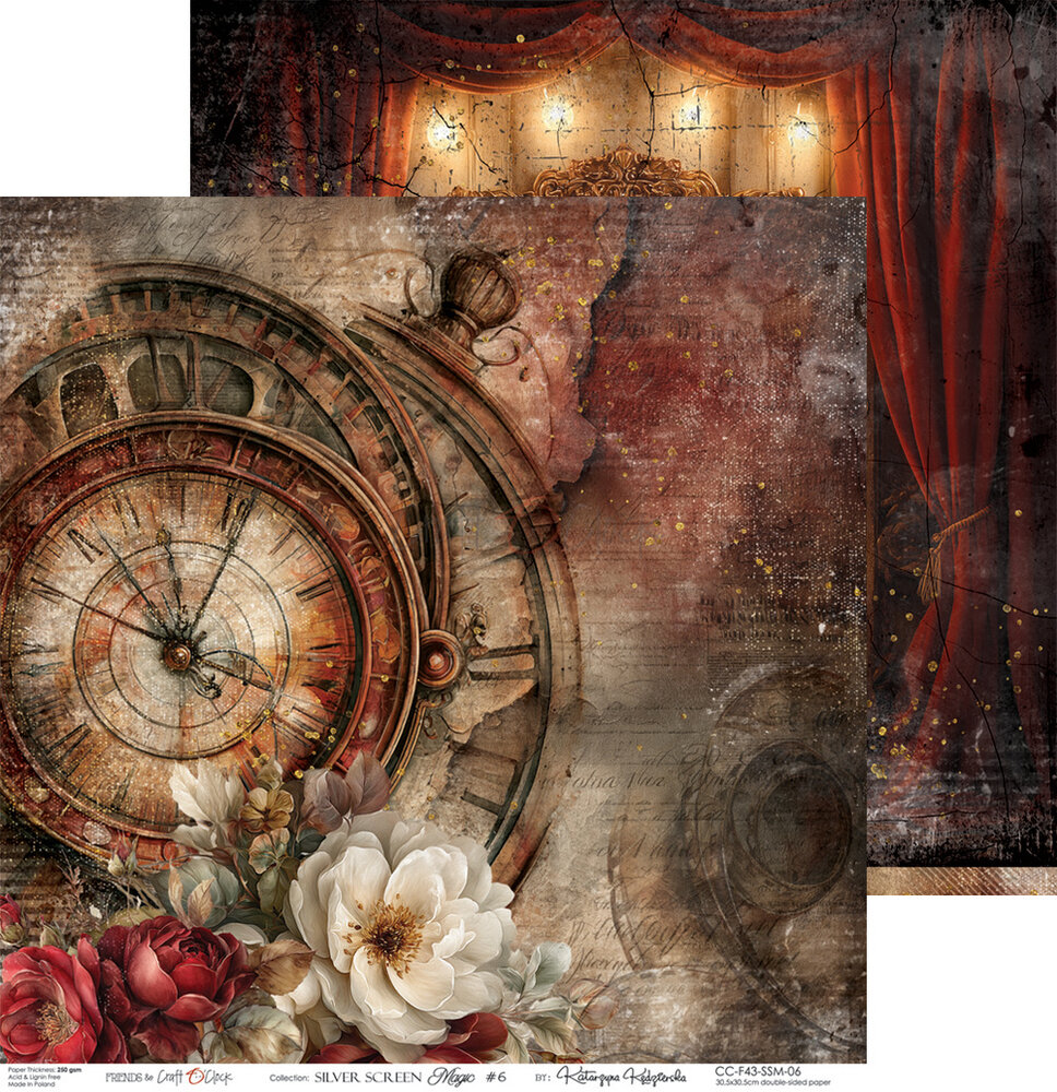 Craft O'Clock Silver Screen Magic 12x12 Inch Paper Set (CC-F43-SSM-00) Craft O'Clock Silver Screen Magic 12x12 Inch Paper Set (CC-F43-SSM-00)
