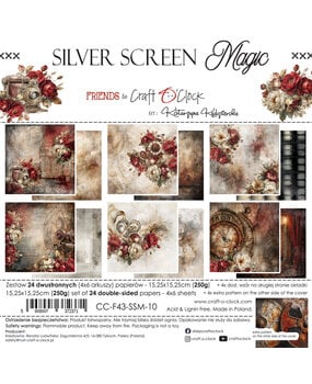 Craft O'Clock PRE-ORDER Silver Screen Magic 6x6 Inch Paper Set (CC-F43-SSM-10)