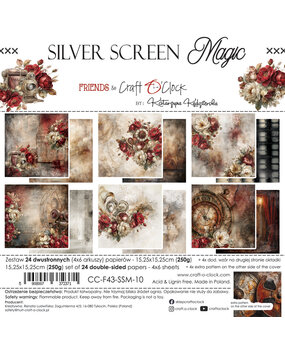 Craft O'Clock Silver Screen Magic 6x6 Inch Paper Set (CC-F43-SSM-10)