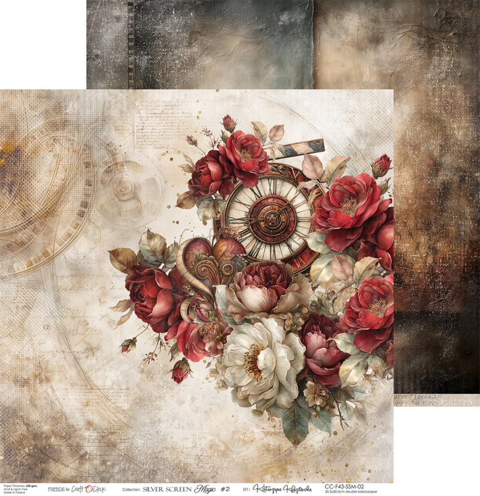 Craft O'Clock Silver Screen Magic 6x6 Inch Paper Set (CC-F43-SSM-10) Craft O'Clock Silver Screen Magic 6x6 Inch Paper Set (CC-F43-SSM-10)
