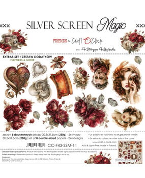 Craft O'Clock PRE-ORDER Silver Screen Magic Extras Set Flowers (CC-F43-SSM-11)