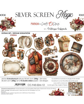 Craft O'Clock Silver Screen Magic Extras Set Cinema (CC-F43-SSM-12) Craft O'Clock Silver Screen Magic Extras Set Cinema (CC-F43-SSM-12)