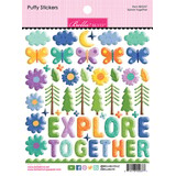 Bella BLVD Adventure Awaits Puffy Stickers Explore Together (BB3237)