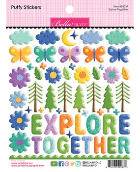 Bella BLVD Adventure Awaits Puffy Stickers Explore Together (BB3237) Bella BLVD Adventure Awaits Puffy Stickers Explore Together (BB3237)