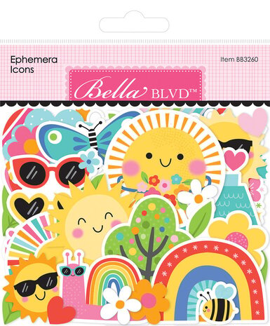 Bella BLVD Walking on Sunshine Ephemera Icons (BB3260)