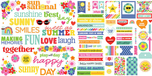Bella BLVD Walking on Sunshine Ephemera Words (BB3261) Bella BLVD Walking on Sunshine Ephemera Words (BB3261)