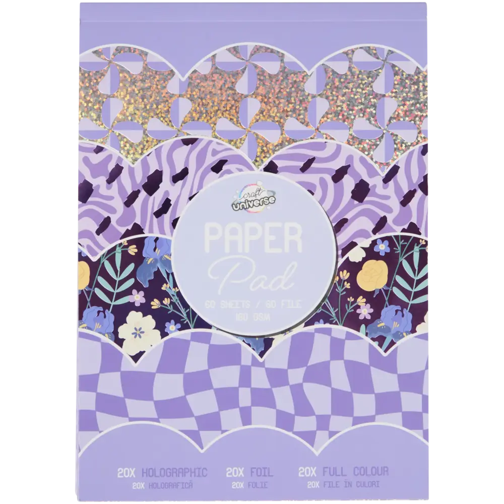 Craft Universe Purple Summer A5 Paper Pad (3206098) Craft Universe Purple Summer A5 Paper Pad (3206098)