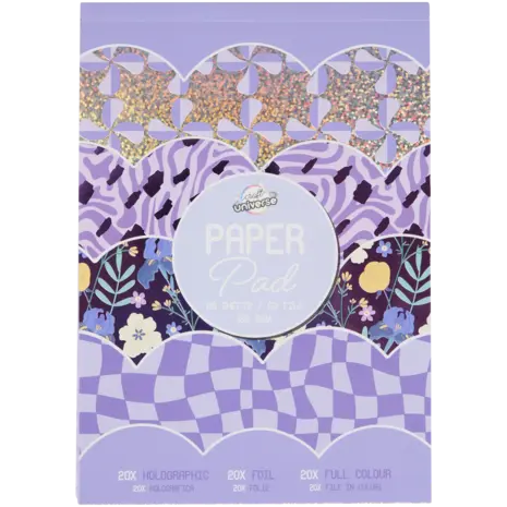 Craft Universe Purple Summer A5 Paper Pad (3206098) Craft Universe Purple Summer A5 Paper Pad (3206098)