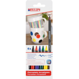 Edding e-4200 Porcelain Brush Pen Set Family (6pcs) (4-4200-6)