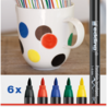 Edding e-4200 Porcelain Brush Pen Set Family (6pcs) (4-4200-6) Edding e-4200 Porcelain Brush Pen Set Family (6pcs) (4-4200-6)