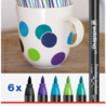 Edding e-4200 Porcelain Brush Pen Set Cool (6pcs) (4-4200-6099) Edding e-4200 Porcelain Brush Pen Set Cool (6pcs) (4-4200-6099)