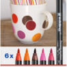 Edding e-4200 Porcelain Brush Pen Set Warm (6pcs) (4-4200-6999) Edding e-4200 Porcelain Brush Pen Set Warm (6pcs) (4-4200-6999)