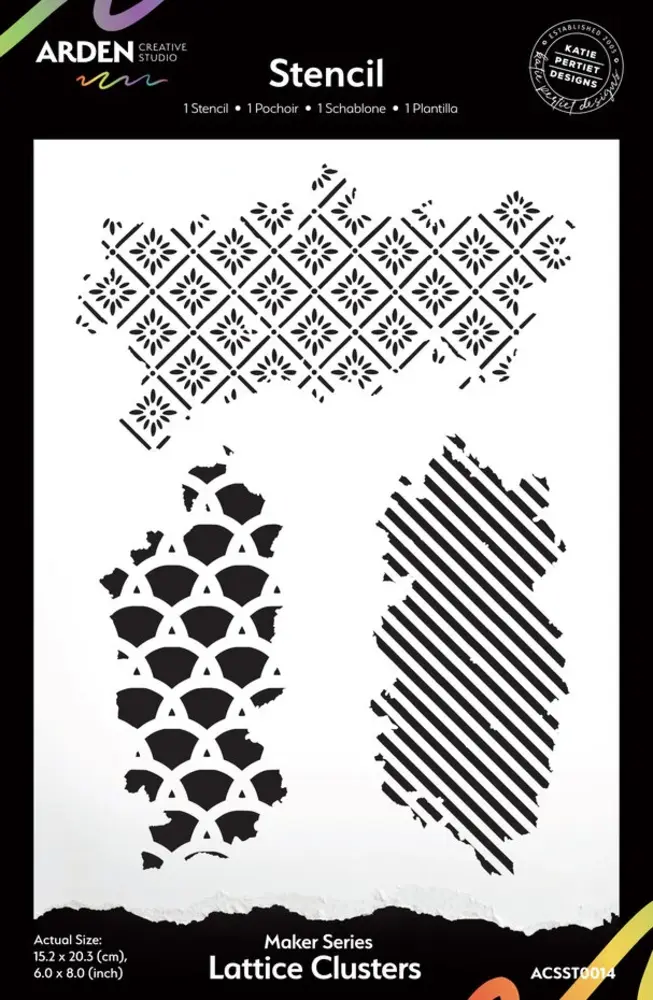 Arden Creative Studio Christmas Cheer Lattice Clusters 6x8 Inch Stencil (ACSST0014) Arden Creative Studio Christmas Cheer Lattice Clusters 6x8 Inch Stencil (ACSST0014)
