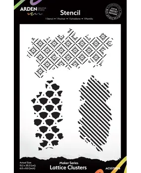 Arden Creative Studio Christmas Cheer Lattice Clusters 6x8 Inch Stencil (ACSST0014) Arden Creative Studio Christmas Cheer Lattice Clusters 6x8 Inch Stencil (ACSST0014)