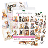 Katy Sue Crafty Kittens Die Cut Topper & Decoupage Collection (11-DCD7002)