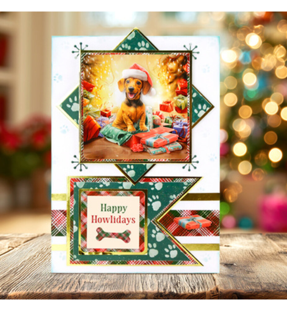 Katy Sue Santa Paws Die Cut Topper & Decoupage Collection (11-DCD7003) Katy Sue Santa Paws Die Cut Topper & Decoupage Collection (11-DCD7003)