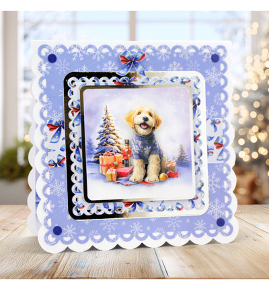 Katy Sue Santa Paws Die Cut Topper & Decoupage Collection (11-DCD7003) Katy Sue Santa Paws Die Cut Topper & Decoupage Collection (11-DCD7003)