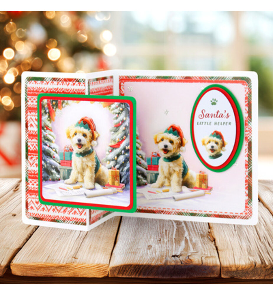 Katy Sue Santa Paws Die Cut Topper & Decoupage Collection (11-DCD7003) Katy Sue Santa Paws Die Cut Topper & Decoupage Collection (11-DCD7003)